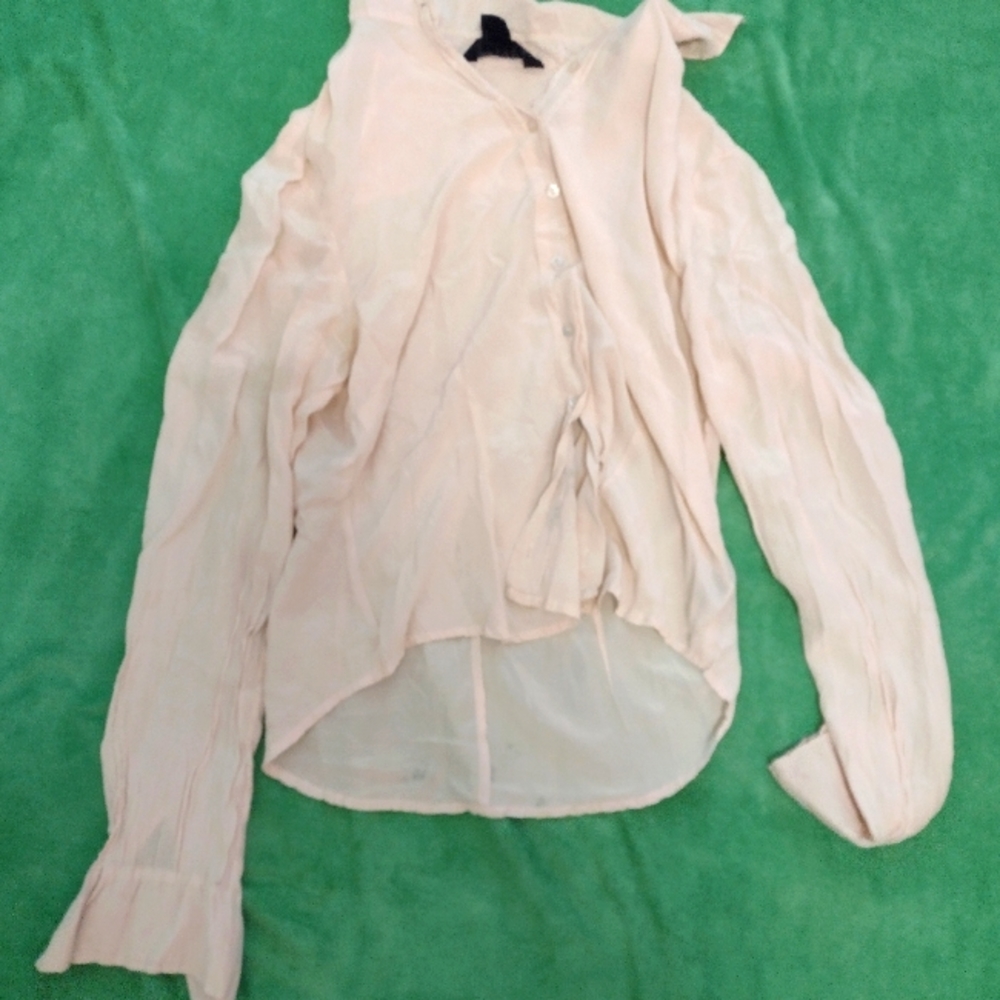 Express 3/4 button up shirt